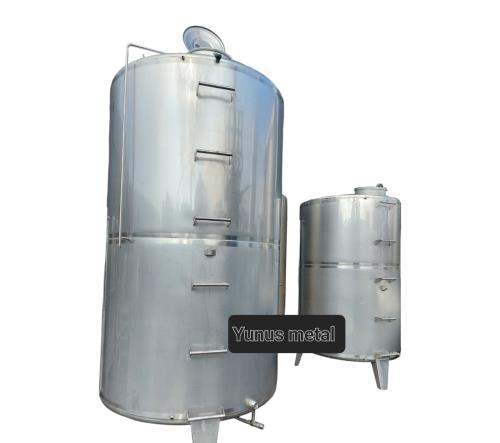 Paslanmaz Yag Tankı Zeytinyagı Tankı Krom 5000 Litre